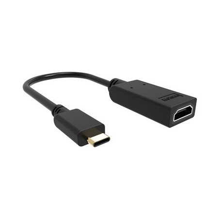 VISION - Video adaptér - USB-C s piny (male) do HDMI se zdírkami (female) - cerná - podpora 4K60 Hz (3840 x 2160)