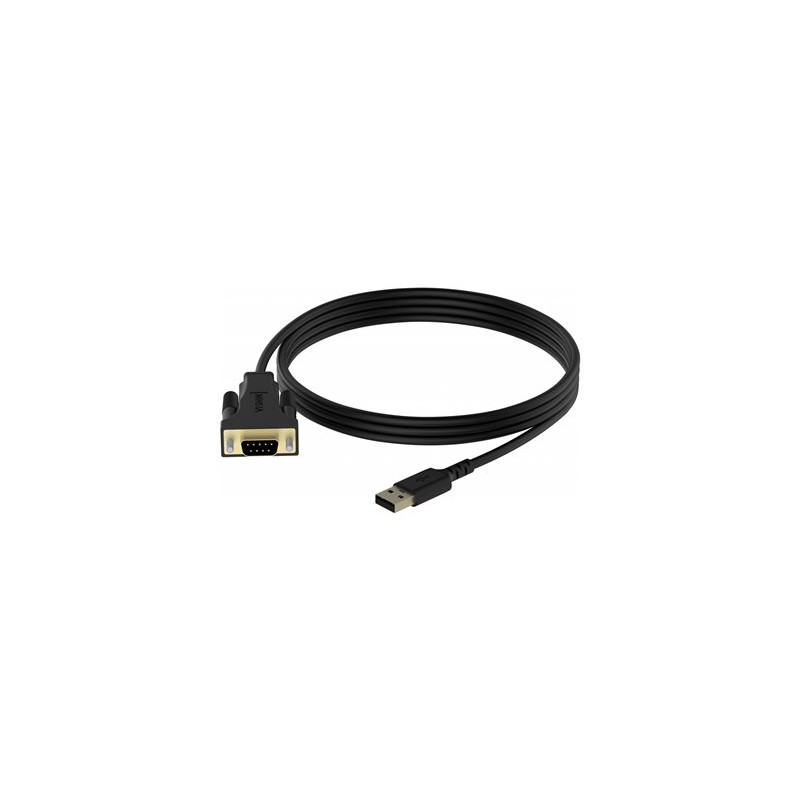 Vision USB to Serial Adaptor - Sériový adaptér - USB - RS-232 - černá
