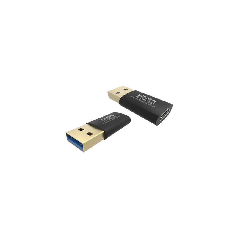 Vision Professional - USB adaptér - USB typ A (M) do USB-C (F) - USB 3.0 - černá
