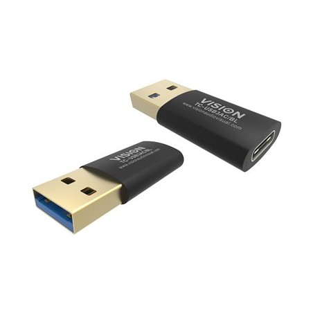 Vision Professional - USB adaptér - USB typ A (M) do USB-C (F) - USB 3.0 - černá