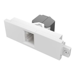Vision Techconnect - Modul - montovatelný na čelní panel - CAT 6a - RJ-45 - bílá