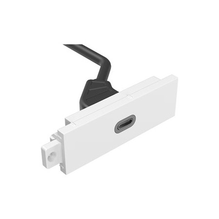 VISION TechConnect 3 - Modulární souprava desticek s úchyty a kabely - USB typu C - bílá
