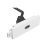 VISION TechConnect 3 - Modulární souprava desticek s úchyty a kabely - USB typu C - bílá