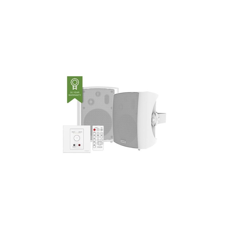 Vision Techconnect SP-1800+TC3-AMP - Audiosystém - 50 Watt (celkem) - bílá