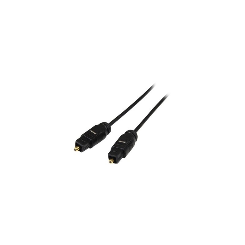 StarTech.com 15 ft Thin Toslink Digital Optical SPDIF Audio Cable - 15ft / 15 Feet Optical Audio Cable (THINTOS15) - Digitální