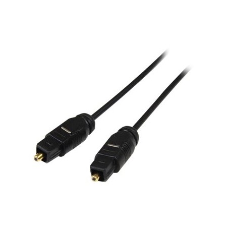 StarTech.com 15 ft Thin Toslink Digital Optical SPDIF Audio Cable - 15ft / 15 Feet Optical Audio Cable (THINTOS15) - Digitální