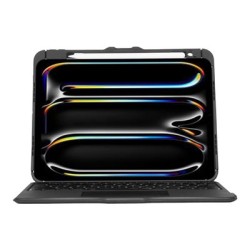 Targus Versavu - Klávesnice a pouzdro - podsvícená - bezdrátový - Bluetooth 5.0 - QWERTY - španělská - černá