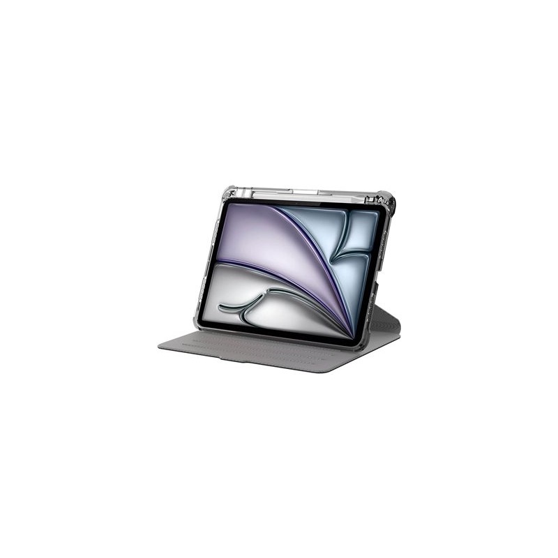 Targus Pro-Tek - Pouzdro s klopou pro tablet - termoplastický polyuretan (TPU) - průsvitná, černá - 11" - pro Apple 11-inch