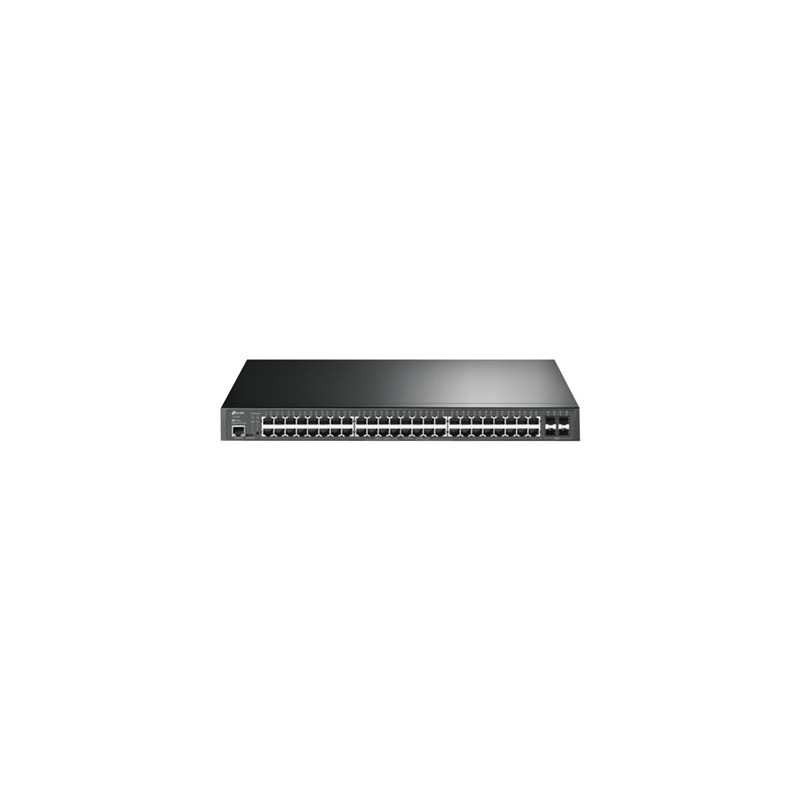 TP-Link JetStream TL-SG3452P V3.26 - Přepínač - L2+ - řízený - 48 x 10/100/1000 (PoE+) + 4 x gigabitů SFP - Lze montovat do