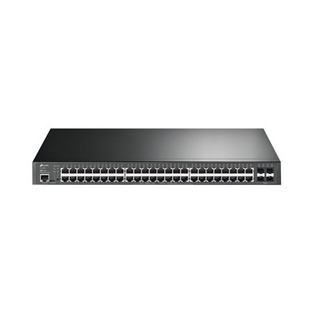 TP-Link JetStream TL-SG3452P V3.26 - Přepínač - L2+ - řízený - 48 x 10/100/1000 (PoE+) + 4 x gigabitů SFP - Lze montovat do