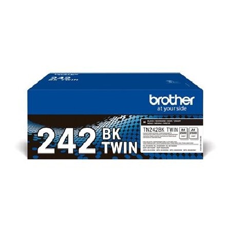 Brother TN242 BKTWIN - 2-balení - černá - originální - kazeta s barvivem - pro Brother DCP-9017, DCP-9022, HL-3142, HL-3152