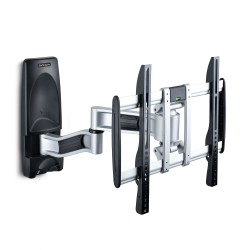 StarTech.com Articulating TV Wall Mount, VESA Wall Mount Supports 65 inch/99lb/Flat/Curved TVs, Retractable Low Profile Wall