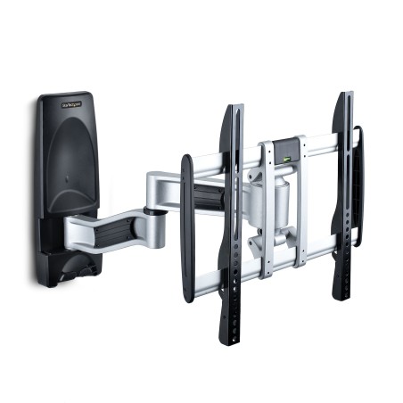 StarTech.com Articulating TV Wall Mount, VESA Wall Mount Supports 65 inch/99lb/Flat/Curved TVs, Retractable Low Profile Wall