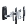 StarTech.com Articulating TV Wall Mount, VESA Wall Mount Supports 65 inch/99lb/Flat/Curved TVs, Retractable Low Profile Wall