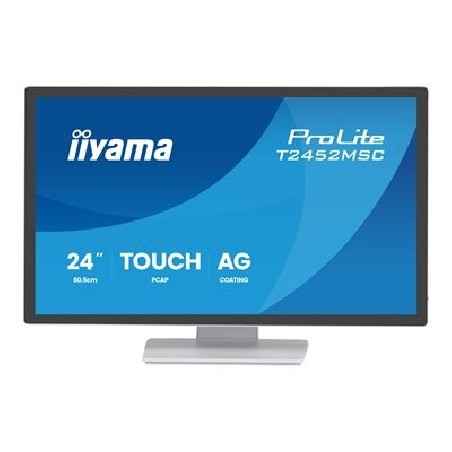 iiyama ProLite T2452MSC-W2AG - LED monitor - 24" (23.8" zobrazitelný) - dotykový displej - 1920 x 1080 Full HD (1080p) @ 120 Hz