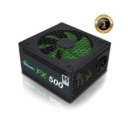 EVOLVEO FX 500 , zdroj 500W ATX, 14cm, tichý, 80+, bulk, záruka 3 roky