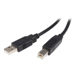StarTech.com 3m USB 2.0 A to B Cable M/M - Kabel USB - USB (M) do USB typ B (M) - USB 2.0 - 3 m - černá