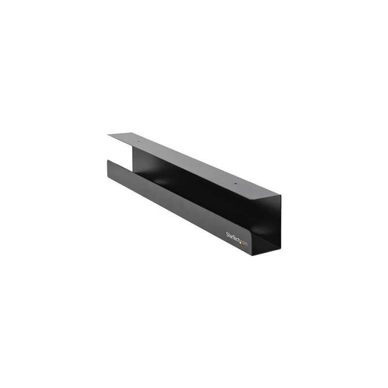 StarTech.com Under Desk Cable Management Tray, Cable Tray Organizer for Office/Standing Desk, Desk or Table Mount