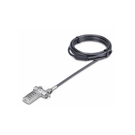 StarTech.com Serialized Laptop Lock, Works w/Noble Wedge/Nano/K-Slot - Bezpečnostní kabelový zámek - univerzální - černá a