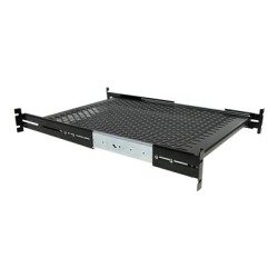 StarTech.com Server Rack Shelf - 2U - 20 to 30in Adjustable Mounting Depth - Vented - Server Rack Cabinet Shelf - 24in Deep