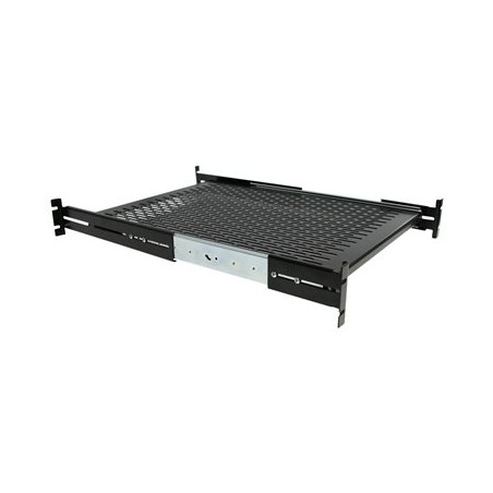 StarTech.com Server Rack Shelf - 2U - 20 to 30in Adjustable Mounting Depth - Vented - Server Rack Cabinet Shelf - 24in Deep