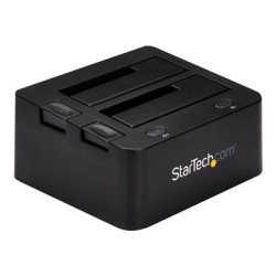 StarTech.com Dual-Bay USB 3.0 to SATA and IDE Hard Drive Docking Station, USB Hard Drive Dock, External 2.53.5 SATA III and IDE