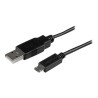 StarTech.com 1m Mobile Charge Sync USB to Slim Micro USB Cable M/M - Kabel USB - Micro USB typ B (M) do USB (M) - USB 2.0 - 1 m