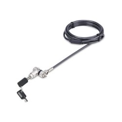 StarTech.com Universal Laptop Lock 6.6ft (2m), Security Cable For Notebook Compatible With Noble Wedge/Nano/K-Slot Keyless