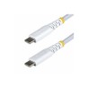 StarTech.com - USB kabel - USB-C (M) do USB-C (M) - USB 2.0 - 3 A - 1 m - USB Power Delivery (60W) - bílá