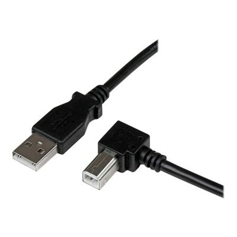 StarTech.com 3m USB 2.0 A to Right Angle B Cable Cord - 3 m USB Printer Cable - Right Angle USB B Cable - 1x USB A (M), 1x USB