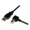 StarTech.com 3m USB 2.0 A to Right Angle B Cable Cord - 3 m USB Printer Cable - Right Angle USB B Cable - 1x USB A (M), 1x USB