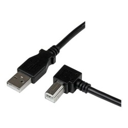 StarTech.com 1m USB 2.0 A to Right Angle B Cable Cord - 1 m USB Printer Cable - Right Angle USB B Cable - 1x USB A (M), 1x USB