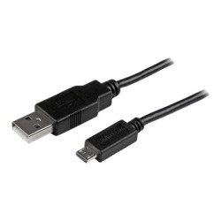StarTech.com 3m 10 ft Long Micro-USB Charge-and-Sync Cable -M/M - USB to Micro USB Charging Cable - 24 AWG (USBAUB3MBK) - Kabel