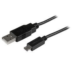 StarTech.com 0.5m Mobile Charge Sync USB to Slim Micro USB Cable M/M - Kabel USB - Micro USB typ B (M) do USB (M) - USB 2.0