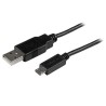 StarTech.com 0.5m Mobile Charge Sync USB to Slim Micro USB Cable M/M - Kabel USB - Micro USB typ B (M) do USB (M) - USB 2.0