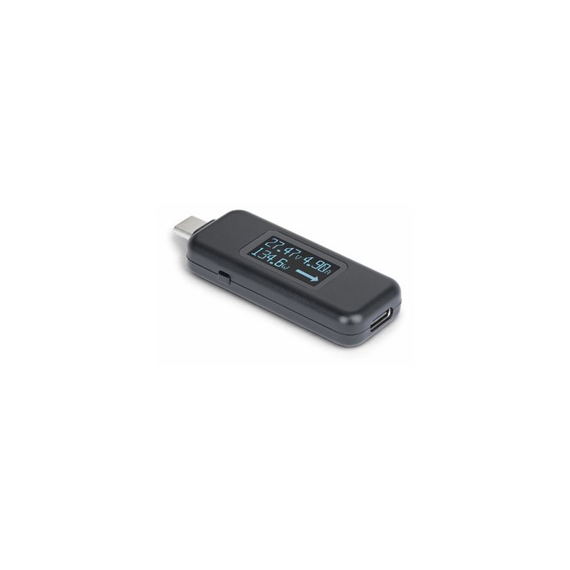StarTech.com USB-C Power Tester, Bi-Directional Digital Voltage/Current - USB-C power tester - digital multimeter