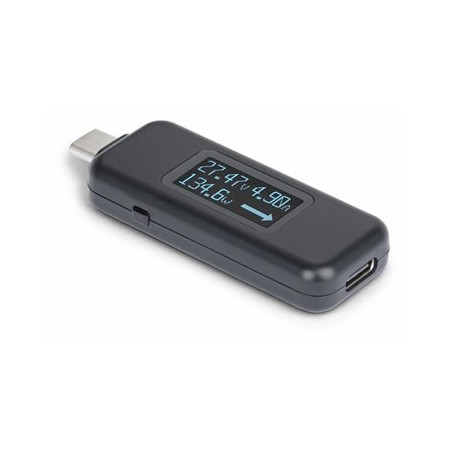 StarTech.com USB-C Power Tester, Bi-Directional Digital Voltage/Current - USB-C power tester - digital multimeter