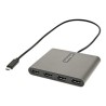 StarTech.com USB C to 4 HDMI Adapter, External Video & Graphics Card, USB Type-C to Quad HDMI Monitor Display Adapter Dongle