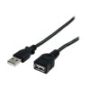 StarTech.com 10 ft Black USB 2.0 Extension Cable A to A - 10ft USB 2.0 Extension Cable - 10ft USB male female Cable
