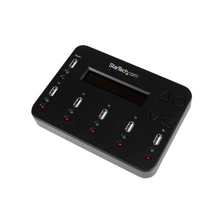 StarTech.com Standalone 1:5 USB Flash Drive Duplicator and Eraser - Flash Drive (USB 3.0/2.0/1.1) Copier - 2 Duplication Modes
