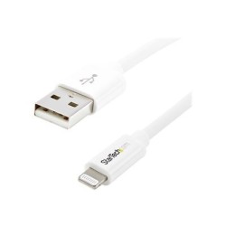 StarTech.com 1m (3ft) White Apple 8-pin Lightning Connector to USB Cable for iPhone / iPod / iPad - Charge and Sync Cable - 1