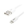 StarTech.com 1m (3ft) White Apple 8-pin Lightning Connector to USB Cable for iPhone / iPod / iPad - Charge and Sync Cable - 1