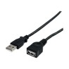 StarTech.com 6 ft Black USB 2.0 Extension Cable A to A - M/F - USB extension cable - USB (M) to USB (F) - USB 2.0 - 6 ft