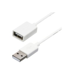 StarTech.com 3m White USB 2.0 Extension Cable Cord - A to A - USB Male to Female Cable - 1x USB A (M), 1x USB A (F) - White, 3