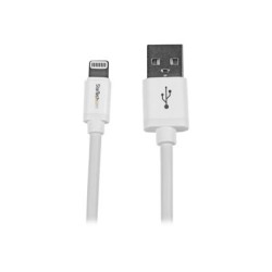 StarTech.com 2m (6ft) Long White Apple 8-pin Lightning Connector to USB Cable for iPhone / iPod / iPad - Charge and Sync Cable