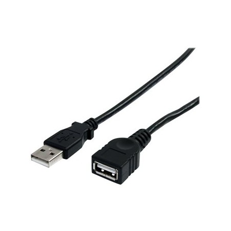 StarTech.com 3 ft Black USB 2.0 Extension Cable A to A - M/F - 3 ft USB A to A Extension Cable - 3ft USB 2.0 Extension cord
