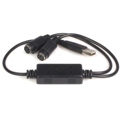StarTech.com USB to PS/2 Adapter for Keyboard and Mouse - Keyboard / mouse adapter - USB - USBPS2PC - Adaptér klávesnice / myši
