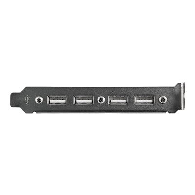StarTech.com 4 Port USB A Female Slot Plate Adapter - USB panel - 4 pin USB Type A (F) (USBPLATE4) - Panel USB - USB (F) do 9