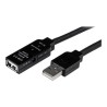StarTech.com 15m USB 2.0 Active Extension Cable - M/F - 15 meter USB 2.0 Repeater Cable Cord - USB A Male to USB A Female - 15