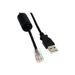 StarTech.com 6 ft Smart UPS Replacement USB Cable AP9827 - USB cable - USB (M) to RJ-45 (10 pin) (M) - 6 ft - black - USBUPS06